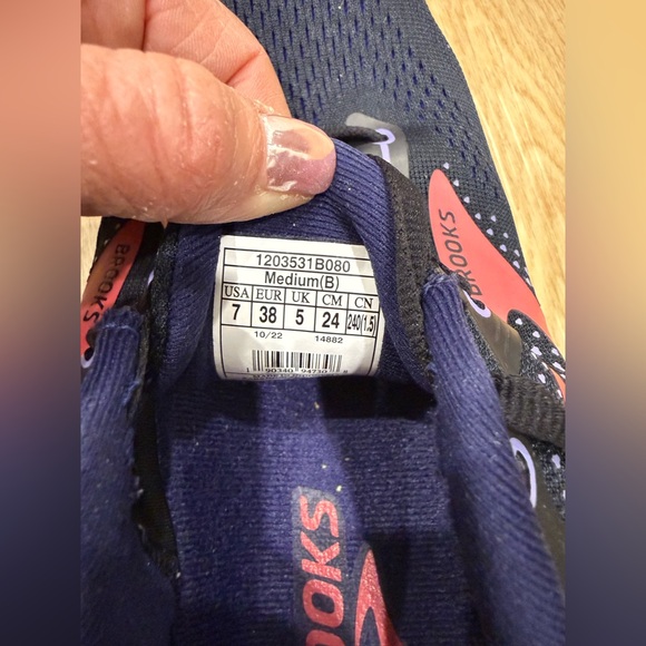 Brooks Adrenaline GTS 22 Running Shoes Women’s 7 Black Pink Purple - Picture 3 of 9